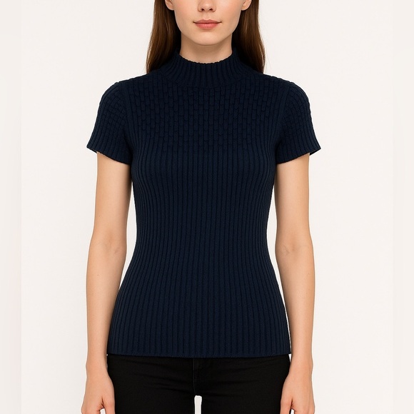 MAJE mock neck knit top NWT